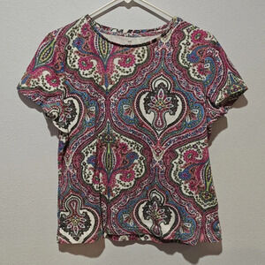 Cotton Short Sleeve Bohemian Chic